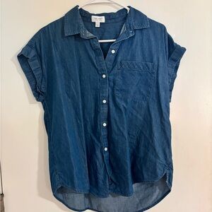 Women's Blue Denim Top